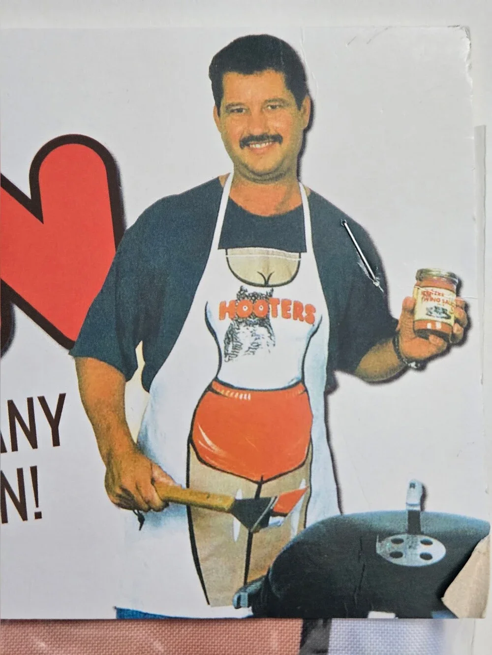 NIP Vintage Hooters Retro Owl Apron RESTAURANT MEMORABILIA Funny Prank